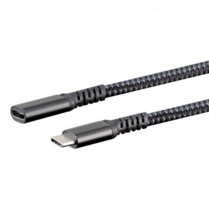 LinkQnet 2m Braided USB Type-C Extension Cable