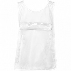 Hoppla Jackal Caddy Bib with PVC Name Sleeve - White (71 x 45cm)
