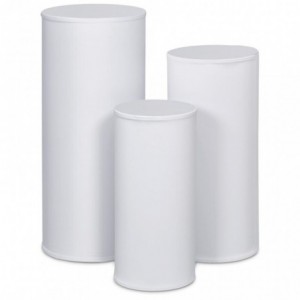 Portable Pedestal Display Tables with Bag - Set of 3