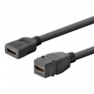 LinkQnet 20cm 4K@60Hz HDMI 2.0 Female-to-Female Keystone Cable
