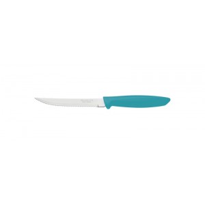 Tramontina Plenus 13cm Serrated Steak Knife - Turquoise
