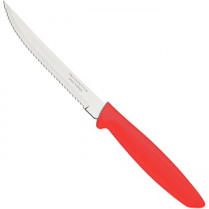 Tramontina Plenus 13cm Serrated Steak Knife - Red