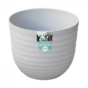 Savannah 30cm Curvy Planter Pot - Soft Grey