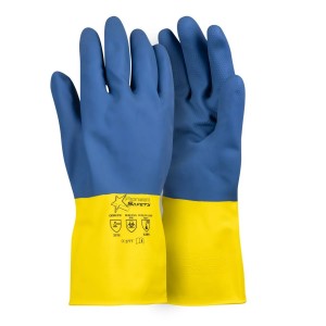 Pioneer Bi-Color Neolatex Chemical-Resistant Glove - Medium