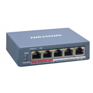 Hikvision 4 Port Fast Ethernet Smart POE Switch - New - Open Box