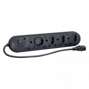 LinkQnet 8-Port Multiplug with IEC C14 Plug
