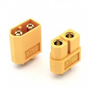 XT60-FM 2-Way 30A 500V In-Line Battery Connector Set (2 Pieces)