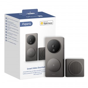 Aqara G4 Video Doorbell - Runs on Batteries or Wired /  Facial Recognition / Two-way Talk / Night Vision