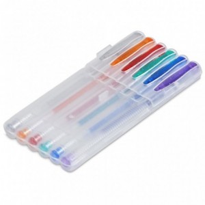 Altitude Freeflow 6-Piece Gel Pen Set with Plastic Case
