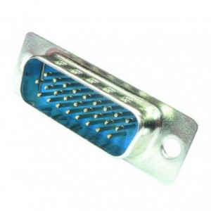 26-Way High Density D-Sub Solder Plug - Metal Blue (YCS26P)
