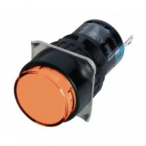 TT16-MLR47O1 Illuminated Orange Round Momentary Push Button Switch - 230VAC 3A
