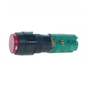 Illuminated Red Momentary Round Panel Mount Push Button Switch 2xNONC 12VDC 1A