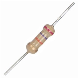 1W 5% Round Carbon Film Resistor 5E1 (CF100-5E1-J-BP)