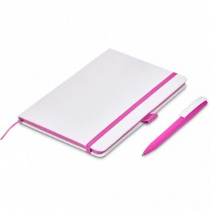 Olson Notebook &amp; Pen Set with PVC Pouch - Pink