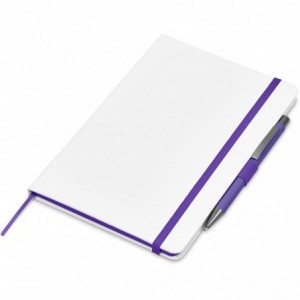 Duncan A5 Hard Cover Notebook &amp; Ball Pen Set - Purple