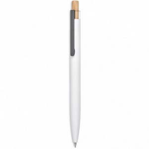 Okiyo Mimo Recycled Aluminum Ball Pen &amp; Pencil Set - Solid White
