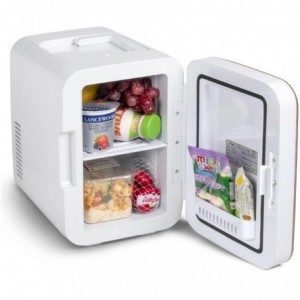Blaine 6L Hot &amp; Cold Desk Mini Fridge - ABS &amp; Glass