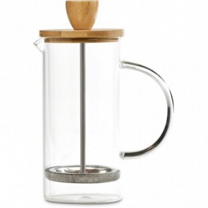 Okiyo Osu Glass &amp; Bamboo Coffee Plunger - 350ml