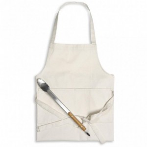 Okiyo Gohan 100% Natural Cotton Apron with Front Pockets