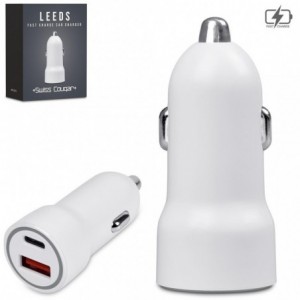 Swiss Cougar Leeds 30W Dual Port Fast Car Charger