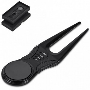 Alex Varga Baltusrol Divot Tool with Ball Marker - Black