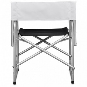 Powder-Coated Steel Directors Chair with Black Oxford Fabric (105kg Capacity)