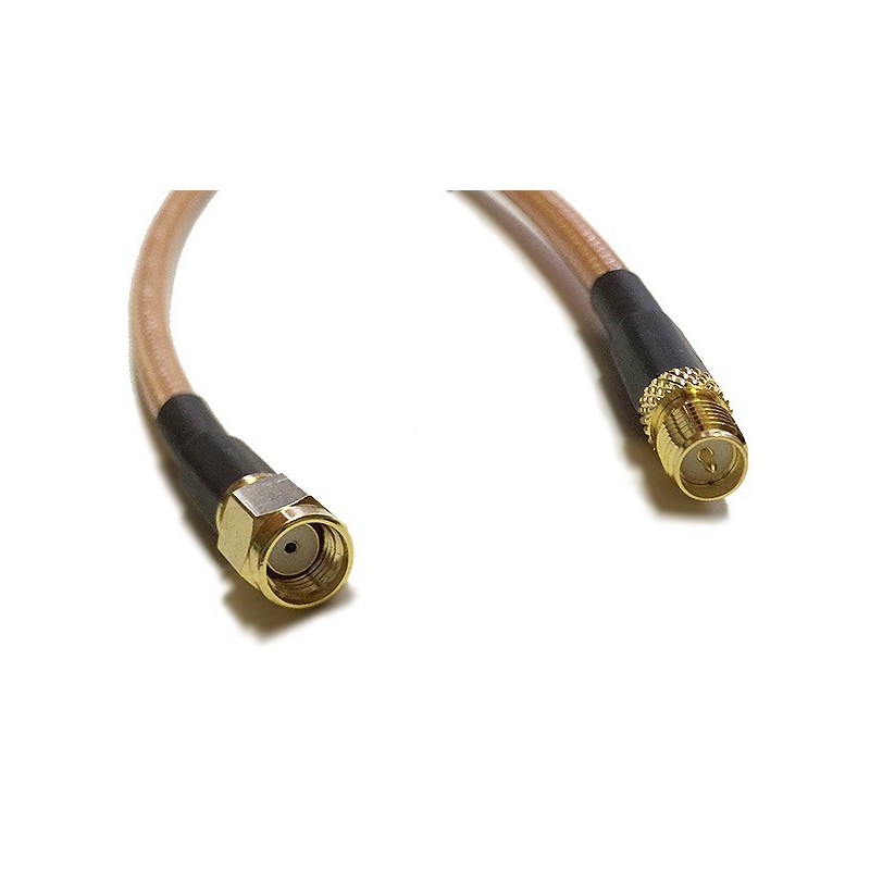 RF Pro 0.5M RPSMA Male to RPSMA Female Cable