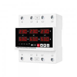 Tuya Smart WIFI Meter Switch 3P with LCD Display | 1-63A Adjustable