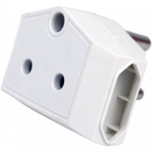 Noble 3-Way Multiplug Single Adaptor (1x 16A- 2x 5A) - White