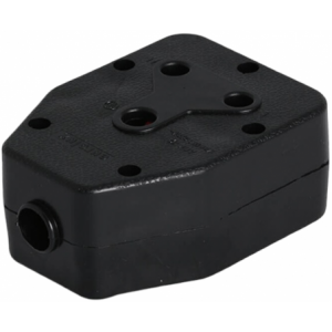 Noble Double Replacement 2 x 3-Pin Rubber Coupler Plug - Black