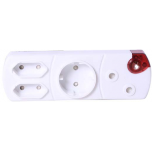 Noble Adaptor 1X3PIN 2X2PIN 1XSCHUKO
