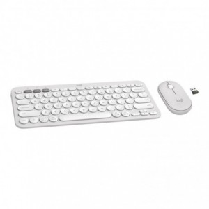 Logitech Pebble 2 Combo Bluetooth Keyboard &amp; Mouse - Tonal White (920-012240)