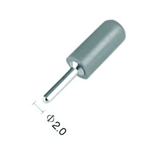 2mm Black Round Solder Type Banana Plug