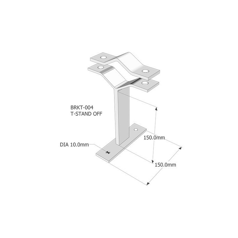 T-Stand off Bracket 150mm