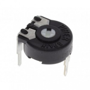 Preset Potentiometer 10MM T-ADJ Screw Round Black 2K RP10Z-30-S-B2K-LL
