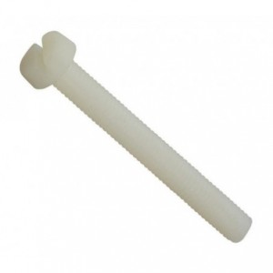 Nylon Screw Natural Slotted Head M3x15mm