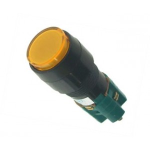 Illuminated Orange Latching Round Panel Mount Push Button Switch B1850BD-ORANGE