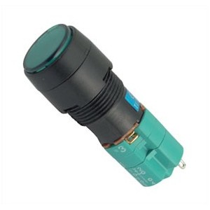 Illuminated Green Latching Round Panel Mount Push Button Switch B1850AC-GREEN