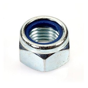 Metal Hex Nuts M6 with Plastic Nylon