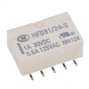 Relay Dpdt 1A 24V Rectangular 10 Pins Smd HFD31/24-S