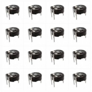 Preset Potentiometer 6mm T-Adj Screw Round 220K PT6KV-224A2020 1-Pack