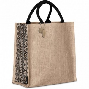 Andy Cartwright Symmetry Laminated Jute Tote Bag (34cm x 15.5cm x 34cm)