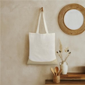 Okiyo Bijin Cotton &amp; Jute Shopper Bag - 38 x 41cm