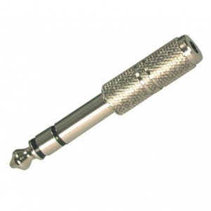 Stereo Audio Adapter 6.35mm Male to 3.5mm Female YY3026