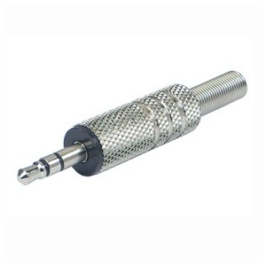 3.5mm Stereo Plug Metal with Coil Sleeve