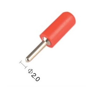 2mm Red Round Solder Type Banana Plug K295980-RD