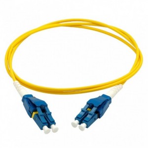 LC UPC to LC UPC DX SM 3mm 5m Yellow Patch Cord