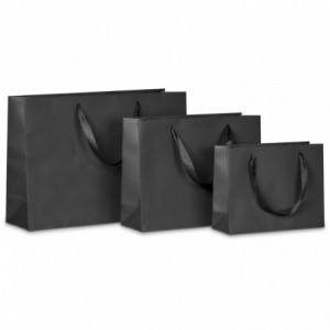 Altitude Ritz Midi Paper Gift Bag Matte Black