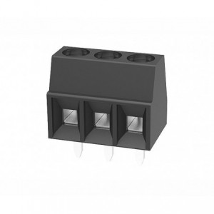 Screw Terminal Block PCB 3 Way 3.5mm Straight Black DG381-THR-3.5-03P-13-10A(H)