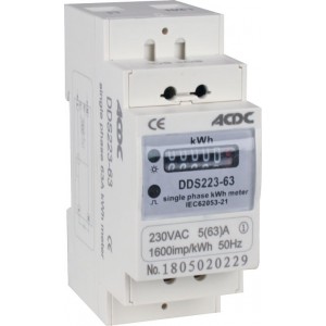 5(65)A 230VAC 50Hz Mechanical Single Phase kWh Meter